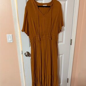 Knox Rose Women's Maxi Dress in Rich Brown